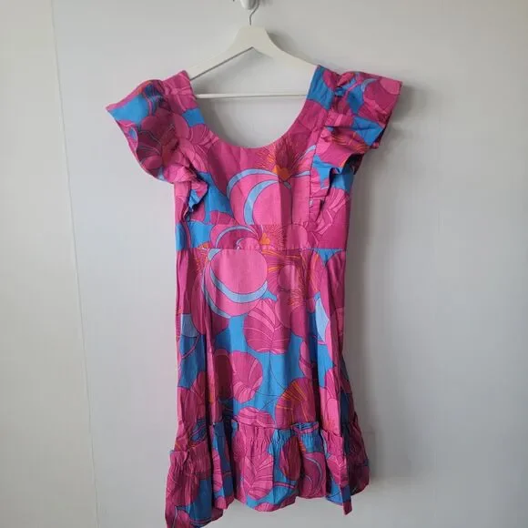 Tuckernuck womens x Cameran Eubanks Wimberly Wild Azalea Edisto Dress size M - Picture 1 of 9